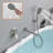 1 Handle Wall Roman Tub Faucet with Diverter-82621183