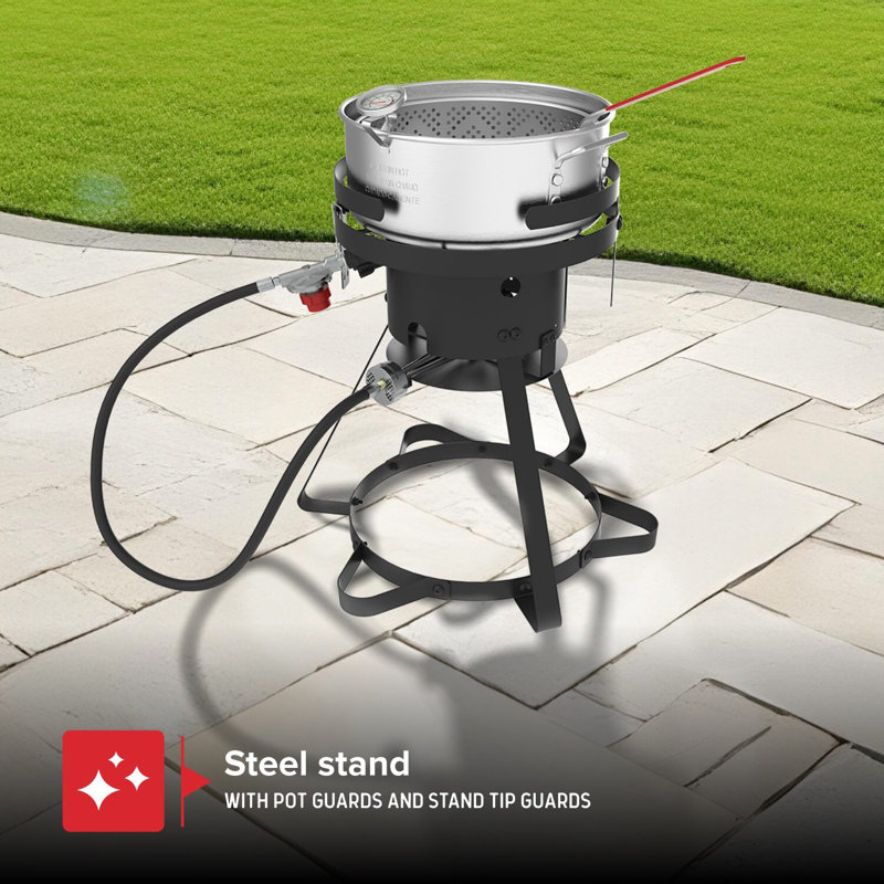 Nexgrill 10 Qt. Aluminum Fish and Wings Propane Fryer Kit