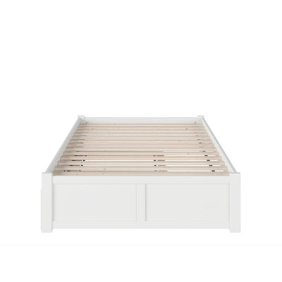 Concorde Solid Wood Platform Bed with Footboard and Trundle