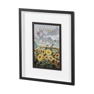 «Kansas Go» par Simone, reproduction d'art encadrée sous verre