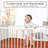 Boho Floral Wildflower Black and Orange 3 Pack Fitted Crib Sheets by Sweet Jojo Designs