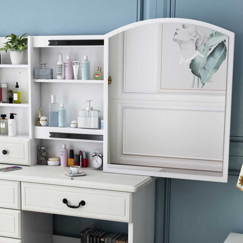 Meuble-lavabo moderne avec lumières et miroir