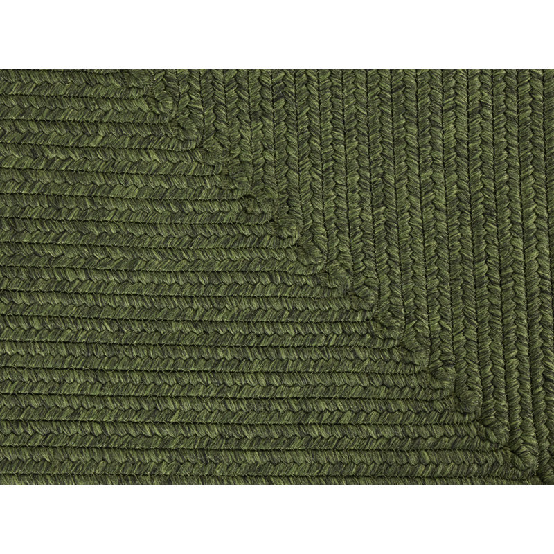 Machine Woven Green Indoor/Outdoor Rug, Rectangle  120 x 170cm