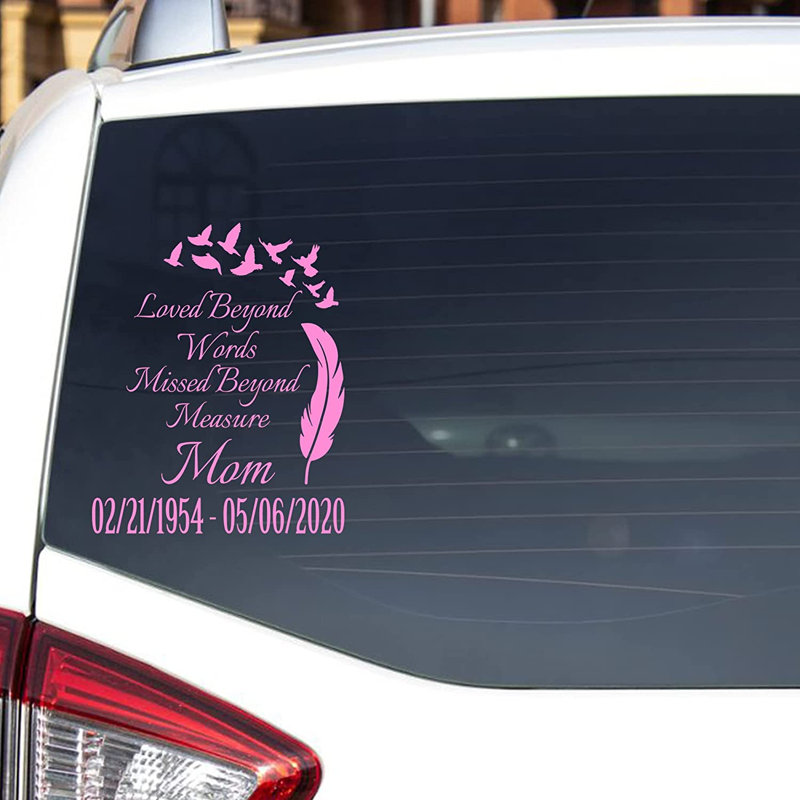 Adhésif décoratif pour fenêtre Trinx, Rose, H 6 po x l 5 po