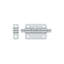 Deltana 3BBU26D 3" Barrel Bolt; Satin Chrome Finish-1880498882