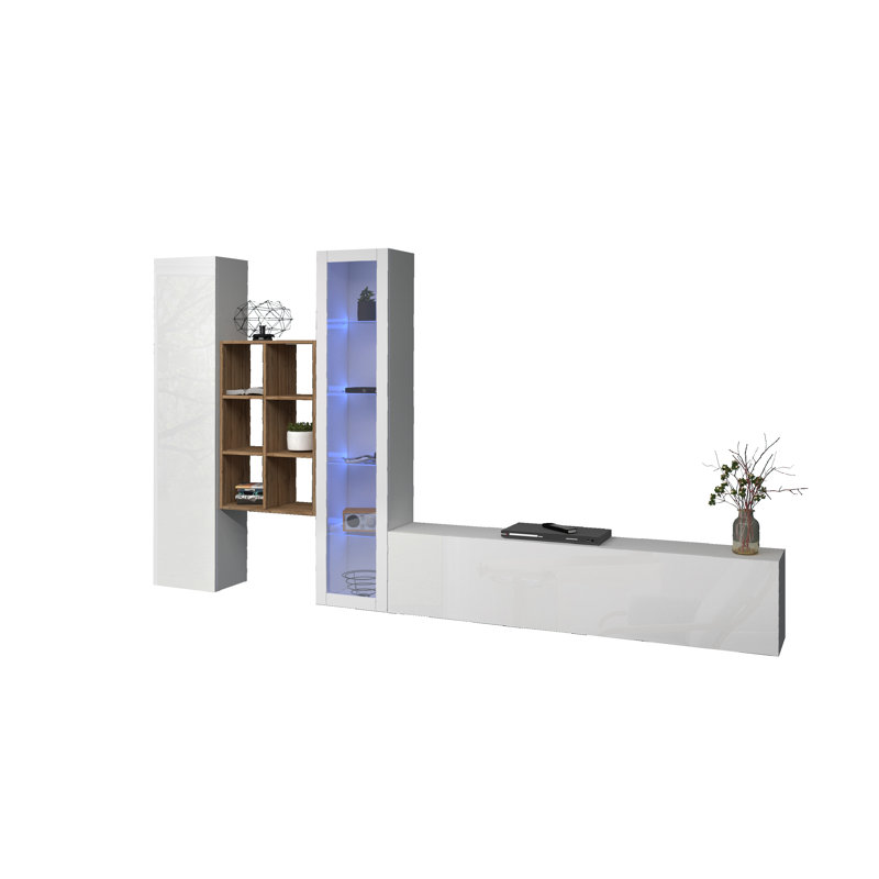 Maruska Entertainment Center for TVs up to 70", White Glossy