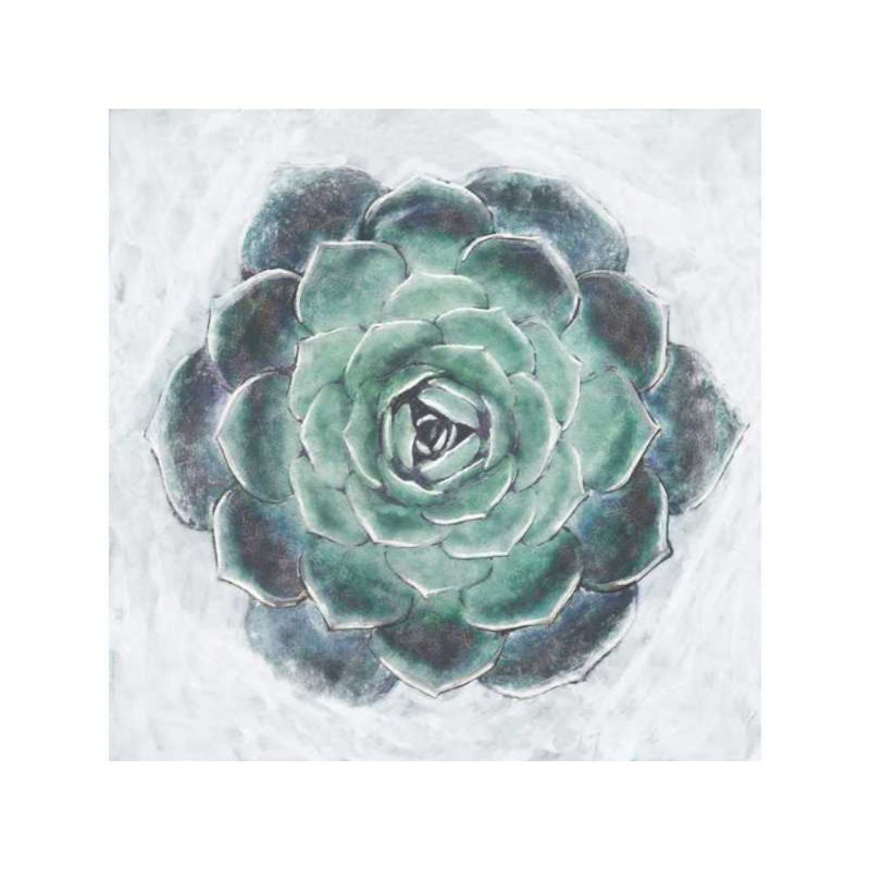 Succulent Paint 2 - Wrapped Canvas Painting, 51cm H x 51cm W x 3.8cm D