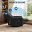 Fauteuil inclinable manuel, inclinable et pivotant en chenille-844289385