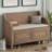 Rustic Multifunctional Storage Bench (Brown+Beige)-950131305