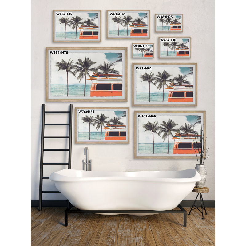 Van Life by Marmont Hill - Single Picture Frame Print, 20cm H x 30cm W