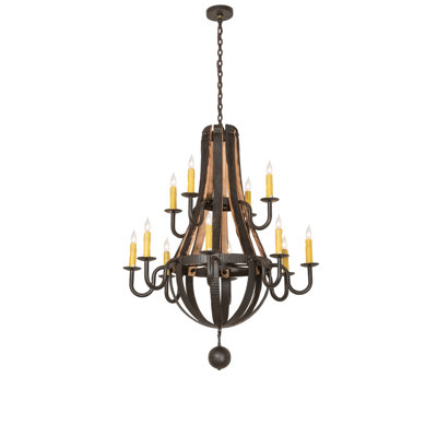 Stave Madera 12 - Light Chandelier