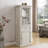 Freestanding Cabinet with Glass Door and Shelves,Cabinet with Drawer-1570787513