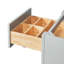 Meuble-lavabo de salle de bain avec lavabo ovale simple décalé à gauche de 42 pouces et comptoir en quartz blanc de Carrare de 1,5 pouce d'épaisseur, couleur grise.-689676889-689676890