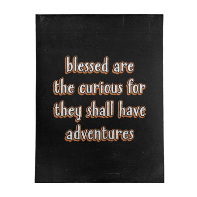 Quotes Chenille Indoor Rug