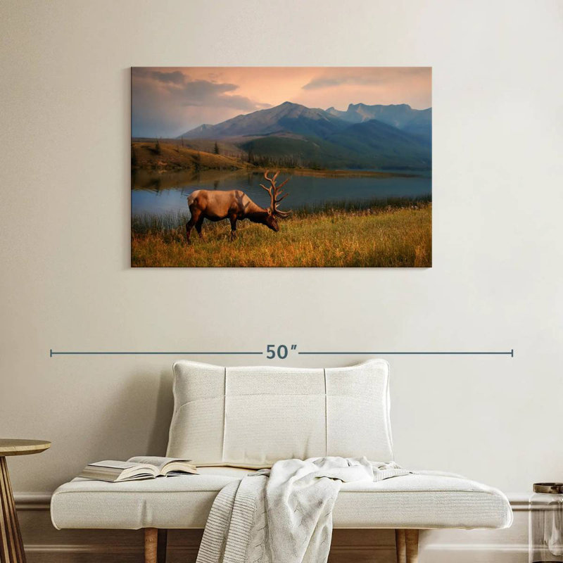 Brampt Lakeside Elk, 26" H x 39" W
