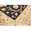 Tapis de bois one-of-kind-noué la 2010 chobi crème/bleu marine 8 pi 2 po x 9 pi en laine de 10 po Latifa
