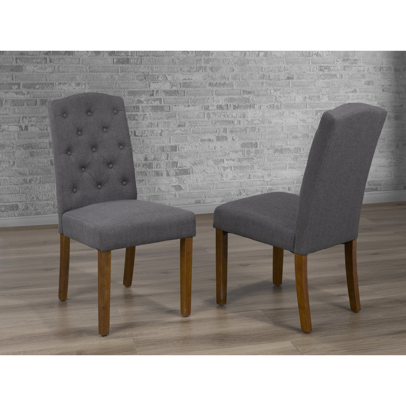 Chaise rembourrée Lisle, Gris anthracite