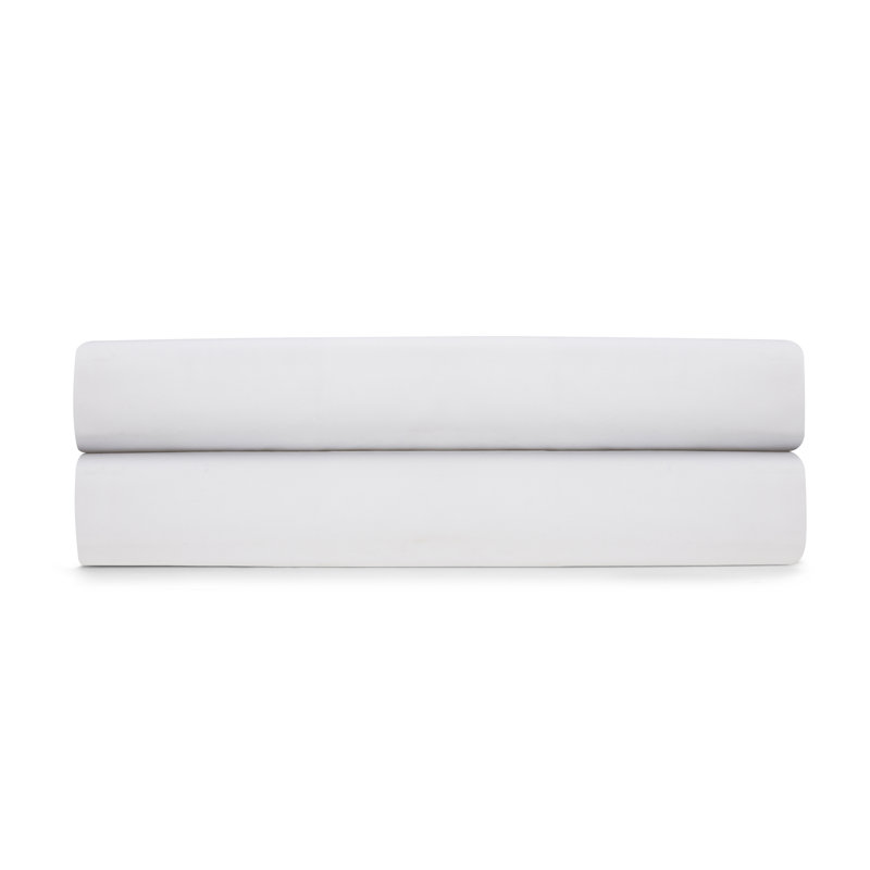 Roma Percale Fitted Sheet, California King, White