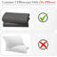 Ensemble de taies d'oreiller - contexture 400 fils, satin de coton à 100%, ensemble luxueux de 2 housses de coussin, respirant, rafraîchissant, doux pour un sommeil de qualité confortable - gris-106487408