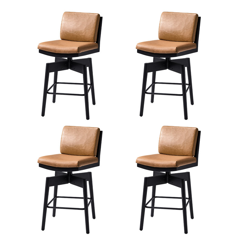 Lafrance Modern Barstool with Adjustable Features, Camel, 2