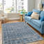 Tapis bleu area Yoann-1340647895