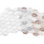 Recycled Serenity 12" x 11" Glass Mosaic Wall Tile-63332531
