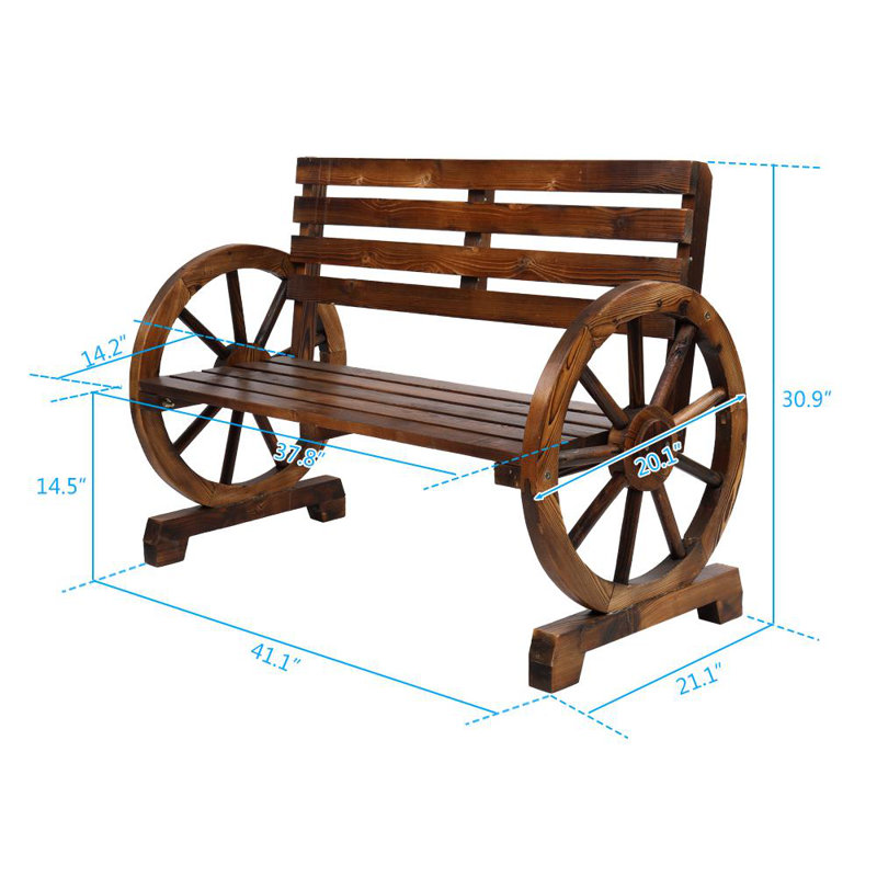 Olmstead Outdoor Bench, Brown