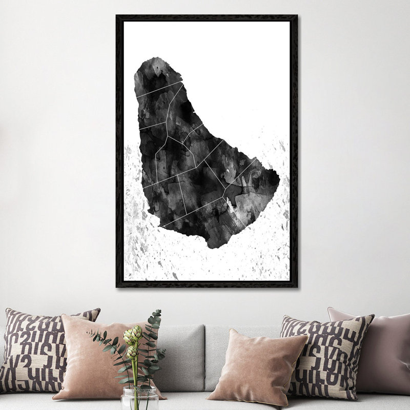 Print, Black Framed Canvas, 152.5 cm H x 101.5 cm W