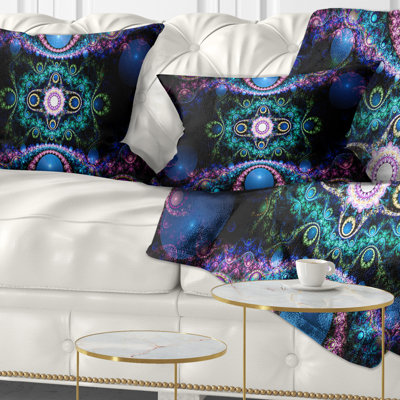 Coussin lombaire à motif fractal cabalistic Abstract
