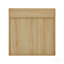 Armoire de rangement murale en bois naturel avec rangement en bois naturel et étagère de rangement pour salle de bain en MDF avec tablettes ouvertes et porte simple