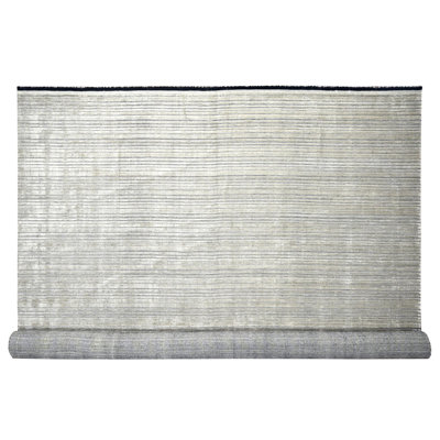 Très grand tapis taupe en laine et soie tissé à la main 14 pi x 16 pi 2 po 9894CFF276234E548141B6932CDA5BF6