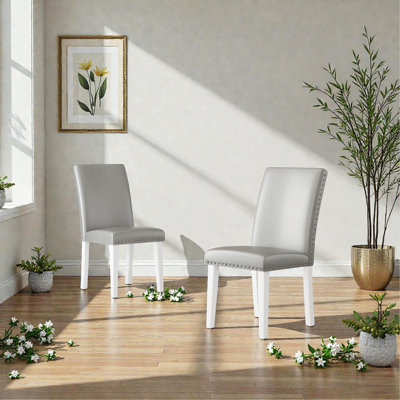 Chaise de salle à manger 25 po x 17,7 po x 37,8 po (ensemble de 2)