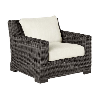 Méridienne rustique tissée - gris ardoise