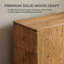 3-Drawer Solid Wood Nightstand-1541031013
