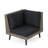 Tahiti Sofa Set Corner+Table - Brown