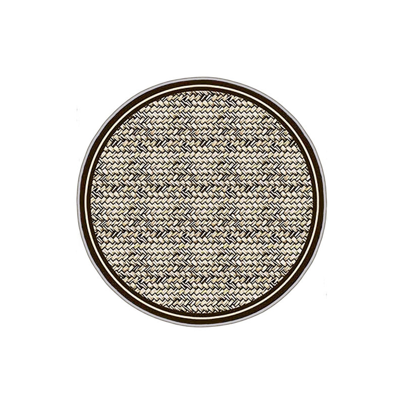 Luxurious Round Carpet (39.4 Inches), 100% Polyester, 0.3 Inch Pile Height | 3D Digital Printing, Antibacterial, Non-Slip PVC Dot Underside | Machine Washable, Perfect for Living Room, Bedroom & Playroom Decor