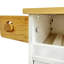 Chariot pour îlot de cuisine de 44 po avec plateau en bois massif, rangement pour le vin, porte-épices, porte-serviettes, porte-verres à vin, table à roulettes pour îlot de cuisine sur roulettes, installation sans outil, blanc et chêne