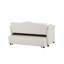 Canapé-lit en velours beige-607428478
