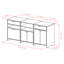 Buffet 3 tiroirs Nova 57,63 "de large-1776044550