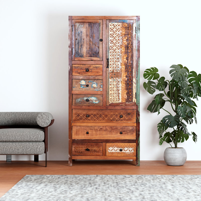 Armoire-penderie Eilidhi, Marron foncé