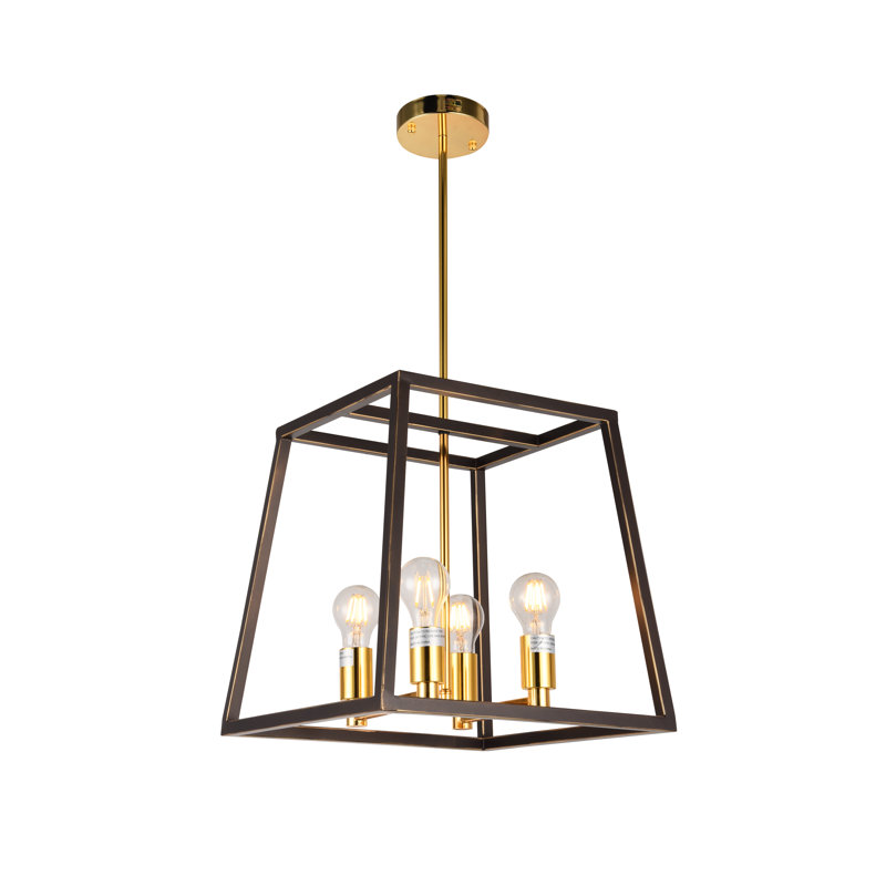 Lustre géométrique à 4 lumières Amedee