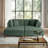 Seemab 4 - Piece Upholstered Hunter Green Corduroy Modular Sectional with Pillow Back and Removable Ottoman-2000931631