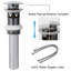 Single-Hole Single-handle Bathroom Faucet with Drain Assembly