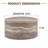 Cave stone patterned MDF round coffee table-1430777003