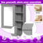 Armoire à pharmacie murale avec miroir, tablettes réglables et portes à fermeture douce