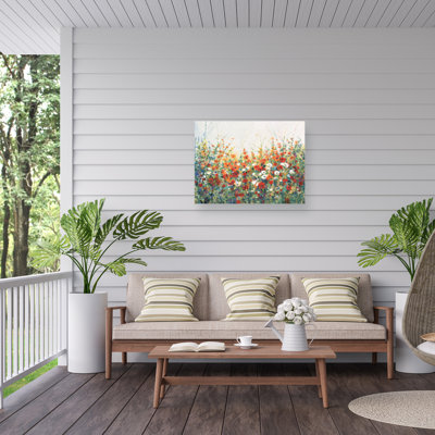 Areille Water Resistant All-Weather Canvas Plants & Flowers Wall Decor
