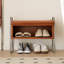 Banc rembourré brun