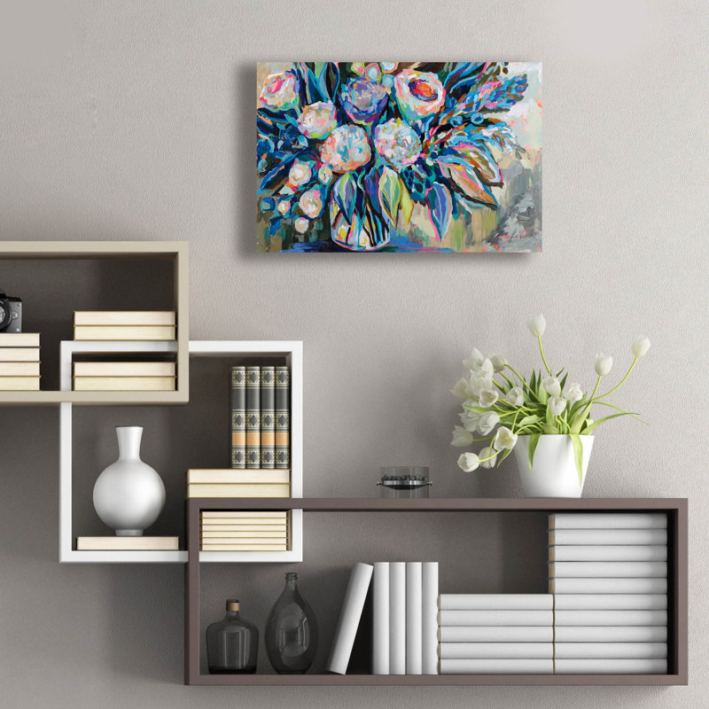«Festive Colors» par Jeanette Vertentes, art mural en verre acrylique, H 16 po x l 24 po x P 0,2 po