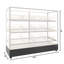 60 in. Floor Standing Bagel Bakery Display Case with 12 Baskets with Open Back and LED Lighting (KM-FDC-B12)