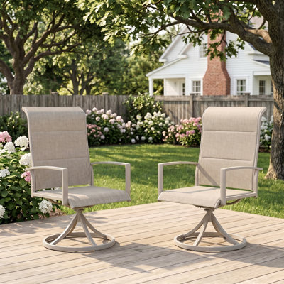 Chaise de patio rembourrée 360 °